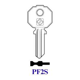 CHIAVE PIATTA ``PF2S`` PREFER SILCA 4 SPINE GRANDI - SOTTILE